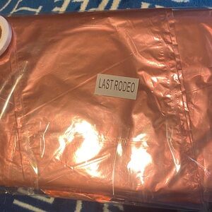 Rose gold last rodeo party balloons